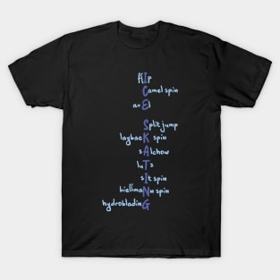 Ice skating (jumps, spins and other moves) T-Shirt